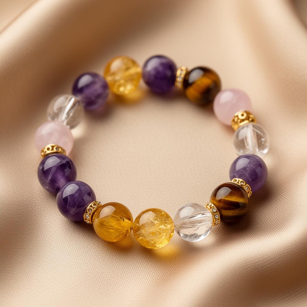Handcrafted & energised crystal bracelet 1