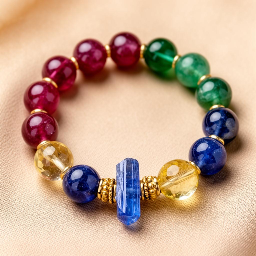 Handcrafted & energised crystal bracelet 7