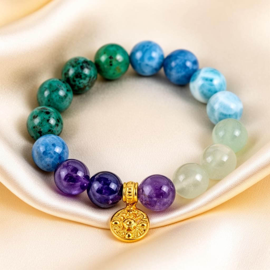 Handcrafted & energised crystal bracelet 8
